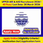 UPPCB AEE & ASO Recruitment 2026