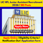LIC HFL Junior Assistant Recruitment 2026