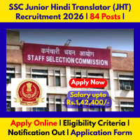 SSC Junior Hindi Translator (JHT) Recruitment 2026
